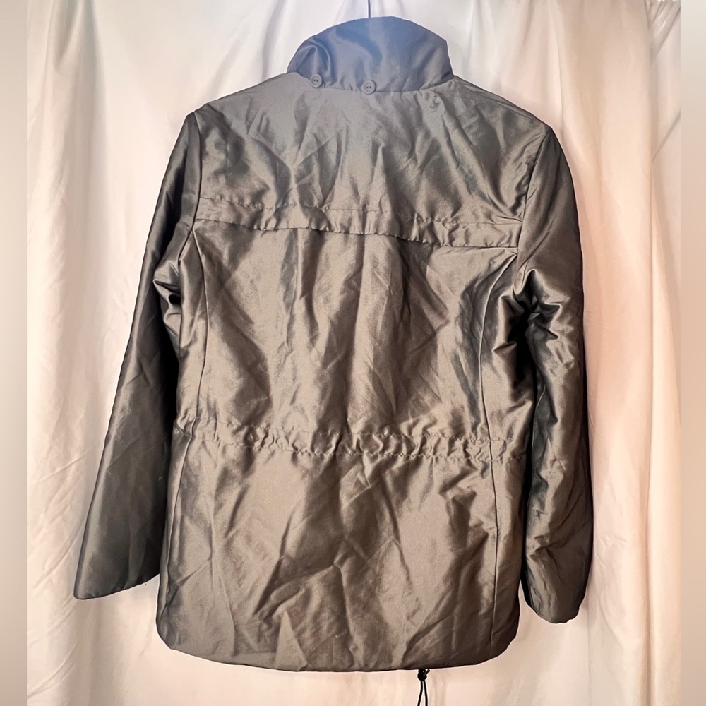 Jones New York Metallic Grey Coat - Size S - Picture 8 of 14